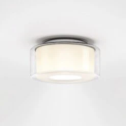 Serien.lighting Curling S Decke 927 Glas/zylind.