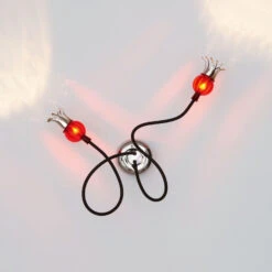 Serien.lighting Poppy Decke, 2fl Schwarz/rubinrot -Deutschland Serien Lighting Verkaufs-Shop 10001124 1