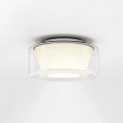 Serien.lighting Curling S Decke, 927, Glas/konisch