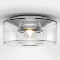 Serien.lighting Curling S Decke 2.700K Glas Klar